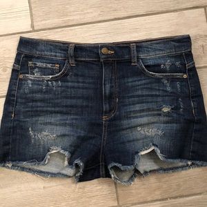 SP Black Label distressed denim jean shorts